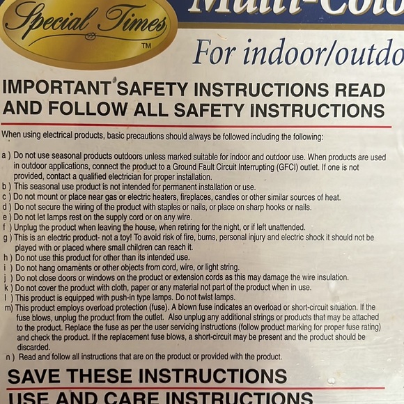 NWOT X-mas 300 Color Mini Lights For Indoor/Outdoor Use -3 Sets of 100 Lights - Picture 4 of 6